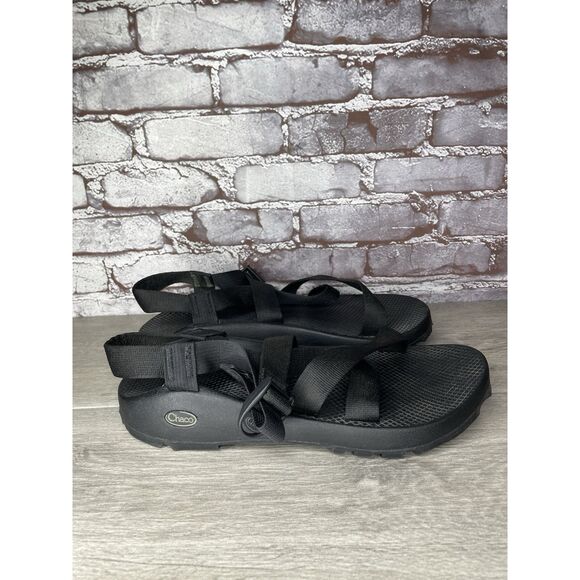 Chaco Z/Cloud Vibram Black Nylon Hiking Trail AnkleStrap Sandals Men 13M US/46EU - Picture 15 of 16